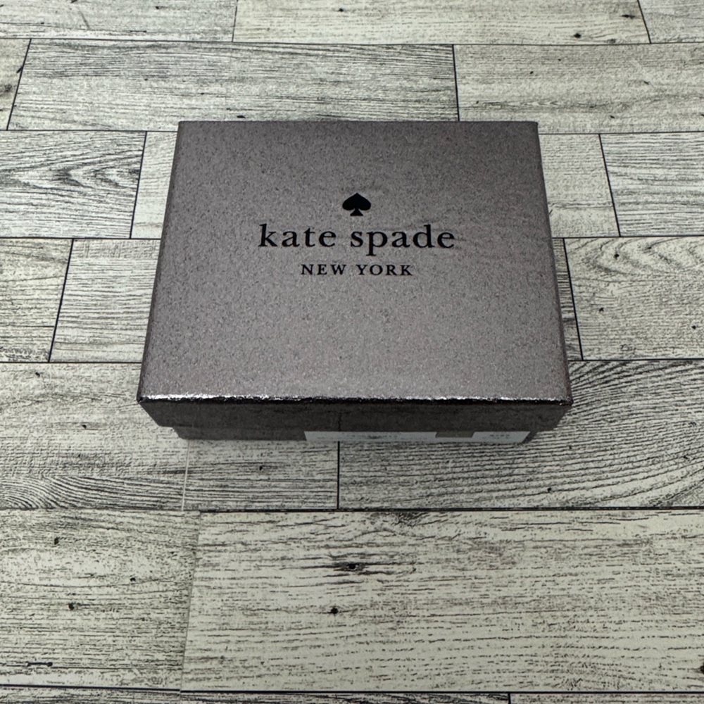 Kate Spade Kenzie Seawater Glitter Card Holder NWT In Box - Picture 9 of 9